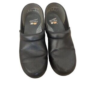 DANSKO XP 2.0 Black Leather Clogs Comfort Shoes Size 40 EU Size 9.5-10 US